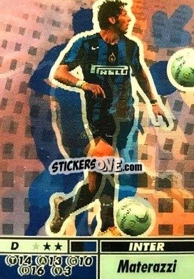 Sticker Marco Materazzi - Calcio Animotion 2004-2005
 - PROMINTER