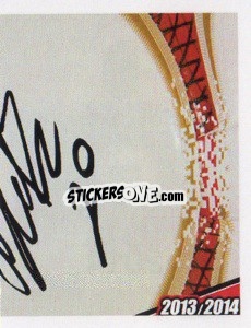 Sticker Abate Autografo - A.C. Milan 2013-2014
 n. 130 - Erredi Galata Edizioni