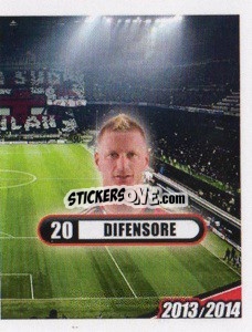 Sticker Abate, Difensore - A.C. Milan 2013-2014
 n. 124 - Erredi Galata Edizioni