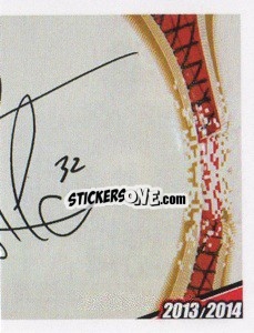 Sticker Abbiati Autografo - A.C. Milan 2013-2014
 n. 90 - Erredi Galata Edizioni