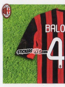 Sticker Balotelli maglia 45 - A.C. Milan 2013-2014
 n. 305 - Erredi Galata Edizioni