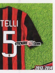 Sticker Balotelli maglia 45 - A.C. Milan 2013-2014
 n. 306 - Erredi Galata Edizioni