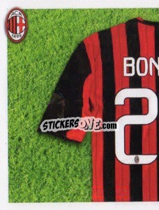 Sticker Bonera maglia 25 - A.C. Milan 2013-2014
 n. 135 - Erredi Galata Edizioni