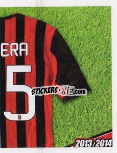 Sticker Bonera maglia 25 - A.C. Milan 2013-2014
 n. 136 - Erredi Galata Edizioni
