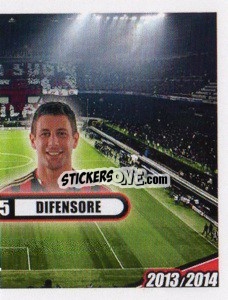 Sticker Bonera, Difensore - A.C. Milan 2013-2014
 n. 134 - Erredi Galata Edizioni