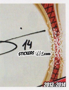 Sticker Brisa Autografo - A.C. Milan 2013-2014
 n. 220 - Erredi Galata Edizioni