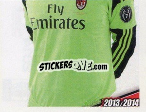 Sticker Christian Abbiati - A.C. Milan 2013-2014
 n. 92 - Erredi Galata Edizioni