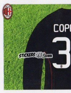 Sticker Coppola Maglia 35 - A.C. Milan 2013-2014
 n. 105 - Erredi Galata Edizioni