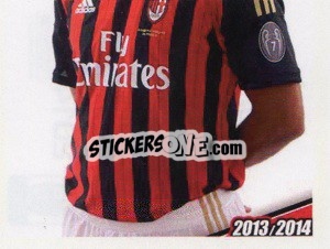 Sticker Cristian Zaccardo - A.C. Milan 2013-2014
 n. 202 - Erredi Galata Edizioni