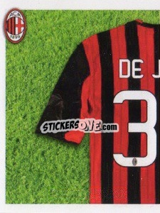 Sticker De Jong maglia 34 - A.C. Milan 2013-2014
 - Erredi Galata Edizioni