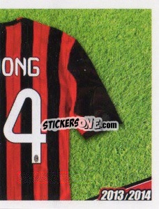 Sticker De Jong maglia 34 - A.C. Milan 2013-2014
 n. 236 - Erredi Galata Edizioni