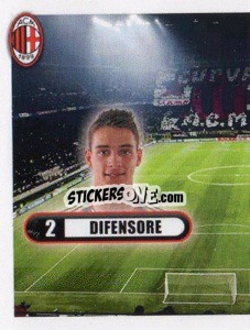 Sticker De Sciglio, Difensore - A.C. Milan 2013-2014
 n. 153 - Erredi Galata Edizioni