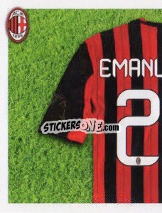 Sticker Emanuelson Maglia 28 - A.C. Milan 2013-2014
 n. 245 - Erredi Galata Edizioni