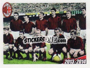 Sticker Formazione 1961/1962 - A.C. Milan 2013-2014
 n. 9 - Erredi Galata Edizioni