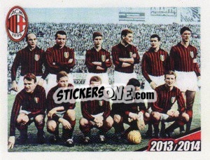Sticker Formazione 1962/1963 - A.C. Milan 2013-2014
 n. 10 - Erredi Galata Edizioni