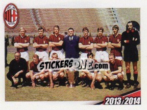 Sticker Formazione 1968/1969 - A.C. Milan 2013-2014
 n. 13 - Erredi Galata Edizioni