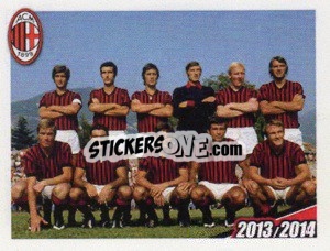 Sticker Formazione 1971/1972 - A.C. Milan 2013-2014
 n. 15 - Erredi Galata Edizioni