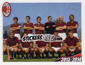 Sticker Formazione 1971/1972 - A.C. Milan 2013-2014
 - Erredi Galata Edizioni