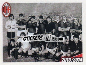 Sticker Formazione 1976/1977 - A.C. Milan 2013-2014
 - Erredi Galata Edizioni
