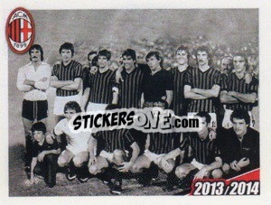 Sticker Formazione 1976/1977 - A.C. Milan 2013-2014
 n. 17 - Erredi Galata Edizioni