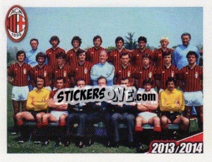 Sticker Formazione 1978/1979 - A.C. Milan 2013-2014
 n. 18 - Erredi Galata Edizioni