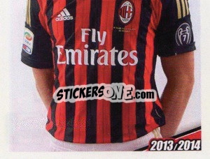 Sticker Ignazio Abate - A.C. Milan 2013-2014
 n. 132 - Erredi Galata Edizioni