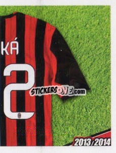 Sticker Kaká maglia 22 - A.C. Milan 2013-2014
 n. 326 - Erredi Galata Edizioni