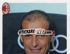 Sticker Massimiliano Allegri, Allenatore - A.C. Milan 2013-2014
 n. 72 - Erredi Galata Edizioni