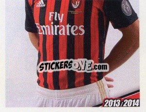 Sticker Matias Agustin Silvestre - A.C. Milan 2013-2014
 n. 182 - Erredi Galata Edizioni