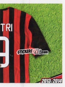 Sticker Matri maglia 9 - A.C. Milan 2013-2014
 - Erredi Galata Edizioni