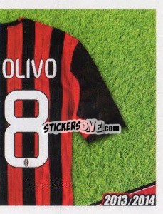 Figurina Montolivo maglia 18 - A.C. Milan 2013-2014
 n. 256 - Erredi Galata Edizioni