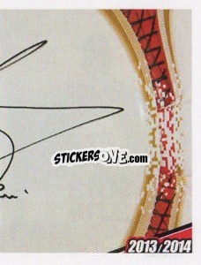 Sticker Muntari Autografo - A.C. Milan 2013-2014
 n. 270 - Erredi Galata Edizioni