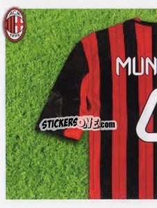 Sticker Muntari maglia 4 - A.C. Milan 2013-2014
 n. 265 - Erredi Galata Edizioni