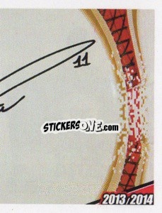 Sticker Pazzini Autografo - A.C. Milan 2013-2014
 n. 360 - Erredi Galata Edizioni