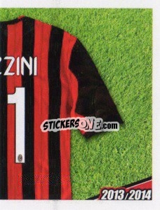Sticker Pazzini maglia 11 - A.C. Milan 2013-2014
 n. 356 - Erredi Galata Edizioni