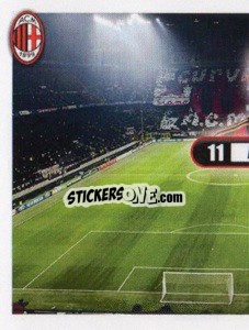 Sticker Pazzini, Attacante - A.C. Milan 2013-2014
 n. 353 - Erredi Galata Edizioni