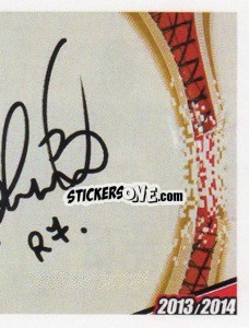 Sticker Robinho Autografo - A.C. Milan 2013-2014
 n. 370 - Erredi Galata Edizioni