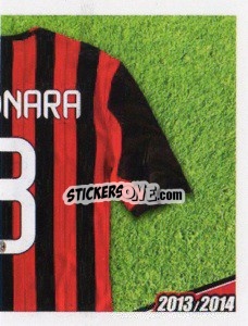 Sticker Saponara maglia 8 - A.C. Milan 2013-2014
 n. 296 - Erredi Galata Edizioni