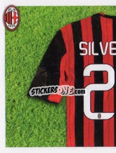 Sticker Silvestre Maglia 26 - A.C. Milan 2013-2014
 n. 175 - Erredi Galata Edizioni