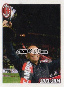 Sticker Silvio Berlusconi, Il Presidente - A.C. Milan 2013-2014
 - Erredi Galata Edizioni