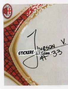 Sticker Vergara Autografo - A.C. Milan 2013-2014
 n. 189 - Erredi Galata Edizioni