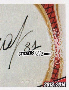 Sticker Zaccardo Autografo - A.C. Milan 2013-2014
 n. 200 - Erredi Galata Edizioni