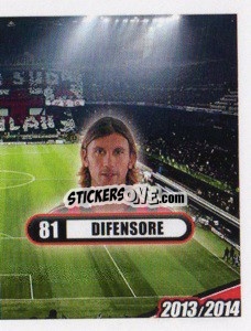 Sticker Zaccardo, Difensore - A.C. Milan 2013-2014
 n. 194 - Erredi Galata Edizioni