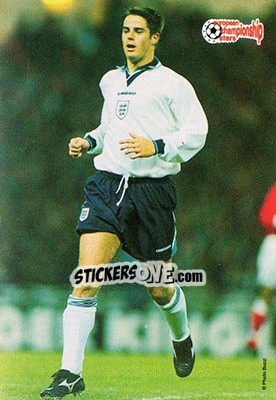 Sticker Jamie Redknapp - European Championship Stars 1996 - Plascot