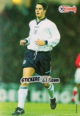 Sticker Jamie Redknapp - European Championship Stars 1996 n. 12 - Plascot