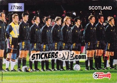 Cromo Scotland - European Championship Stars 1996 - Plascot