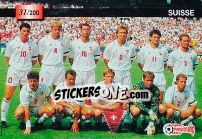 Sticker Suisse / Villa Park`s stadium - European Championship Stars 1996 n. 31 - Plascot