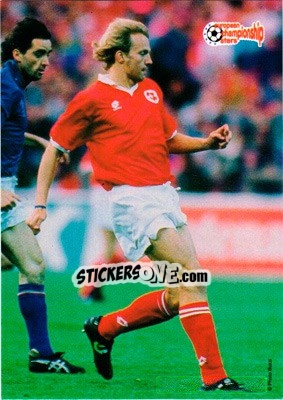 Sticker Yvan Quentin - European Championship Stars 1996 - Plascot