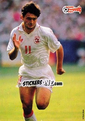 Sticker Stephane Chapuisat - European Championship Stars 1996 - Plascot