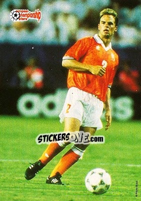Figurina Frank De Boer - European Championship Stars 1996 n. 47 - Plascot